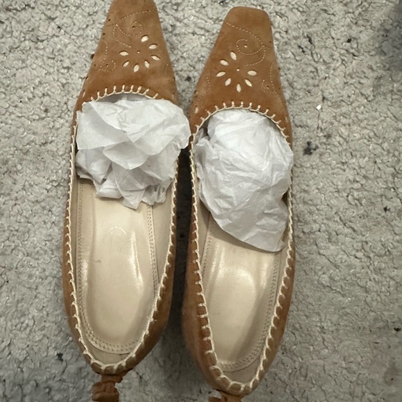 Talbot Brown Suede Leather Heels Size 6.5 M Italy - Picture 6 of 6